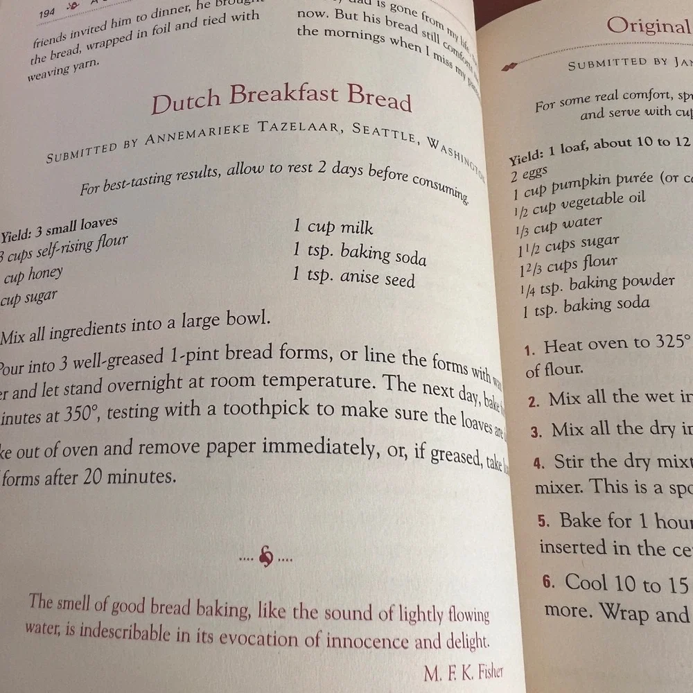 A Cup of Comfort Cookbook Jay‎ Weinstein 2002 Softcover Comfort Food Recipes